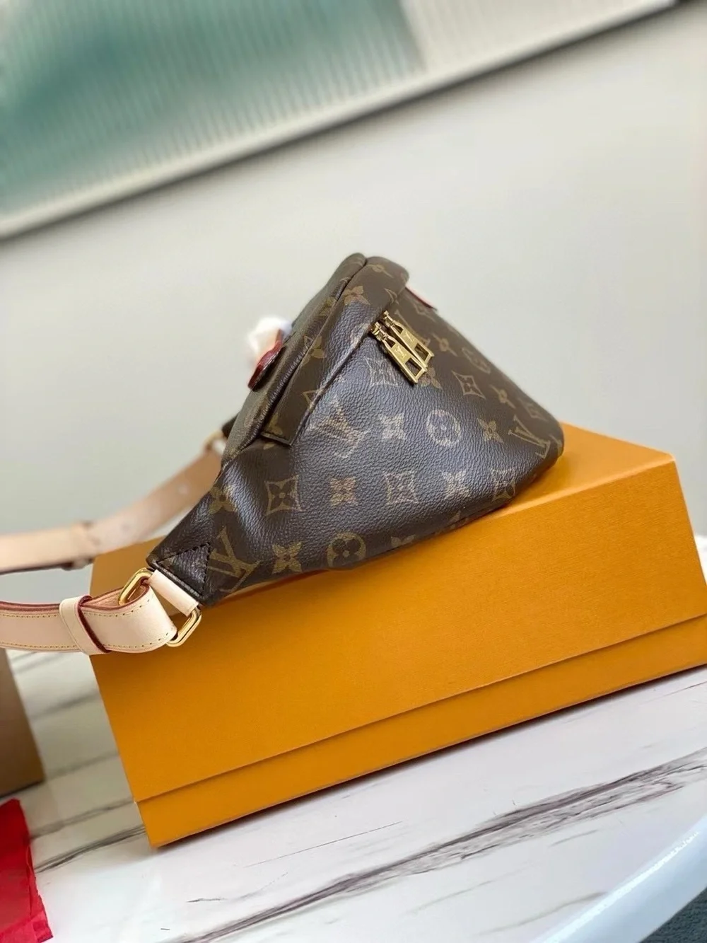 Louis Vuitton Monogram Canvas Brown Crossbody Belt Bag
